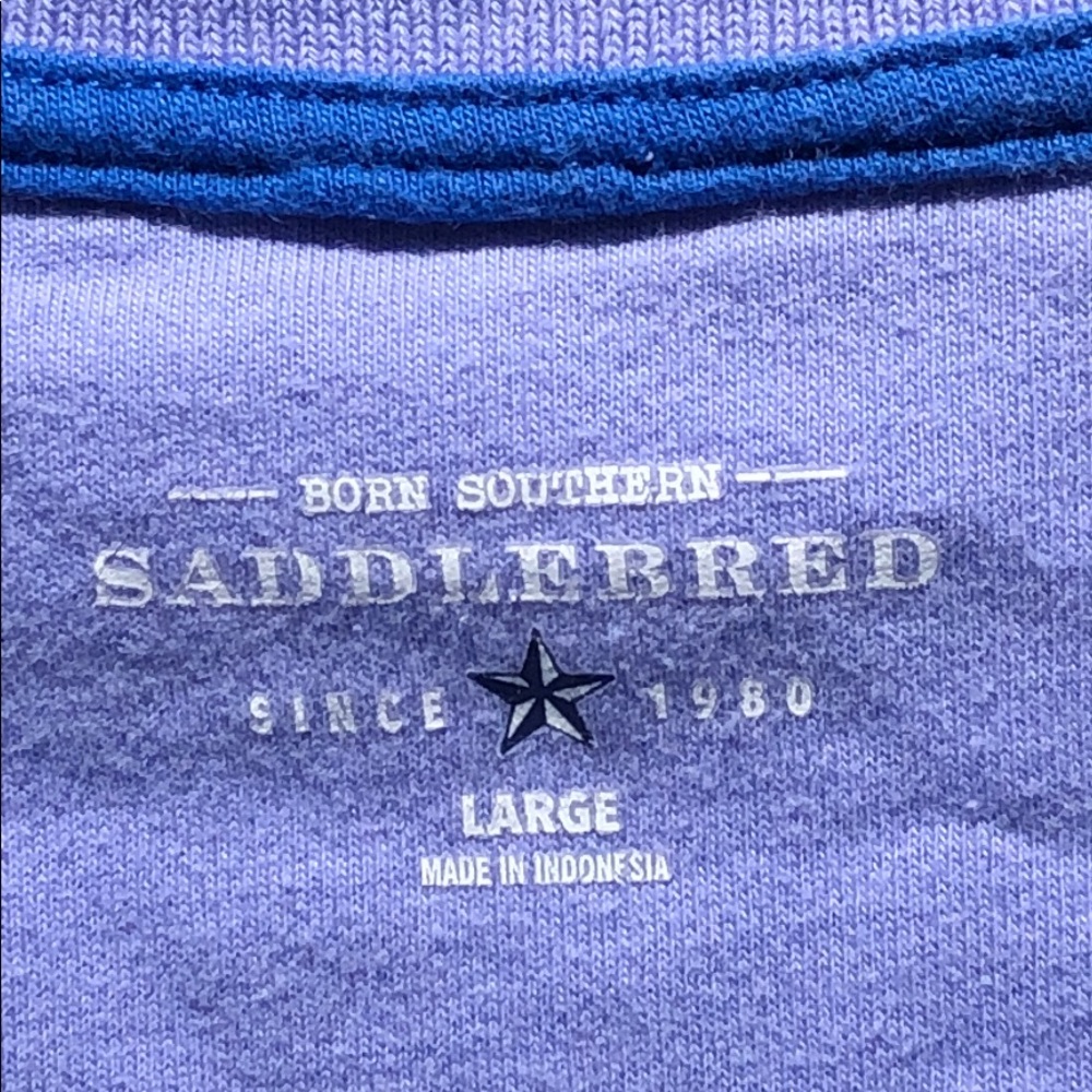 Saddlebred golf shirt 60/40 cotton poly blend L GC